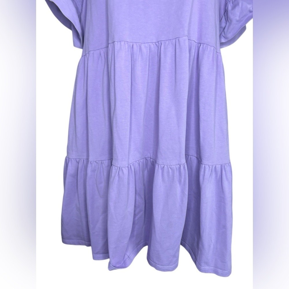English Factory Purple Ruffled Tiered Sundress mini sz M preloved - Picture 7 of 9